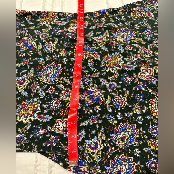 NWT Ralph Lauren Cotton Midi Dress, Pine/Multi, Small - Picture 6 of 8